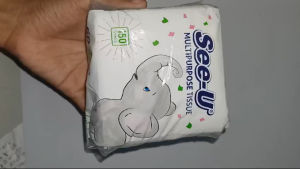 GAJAH4-Tissue kertas SEE U  GAJAH meja 150sheet 4PACK