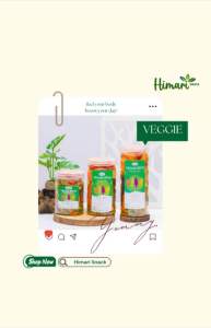Himari Keripik Sayur Kering Mix Asli Produk Lokal Cemilan Sehat Snack Viral Veggie Bites