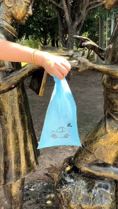 ReadyStockinMalaysia# 车载创意垃圾袋  30/50pcs 2 Way Car Used Rubbish Plastic Bag Garbage Bag Hanging/ Stick Car Rubbish Bag