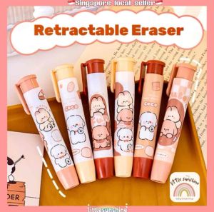 Pen Shape Retractable Eraser (Random design)