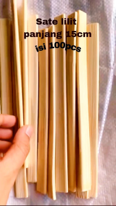 Tusuk sate lilit 15cm isi 100pcs