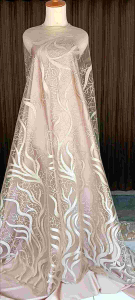 Kain Brokat Tile Akar harga per setengah meter