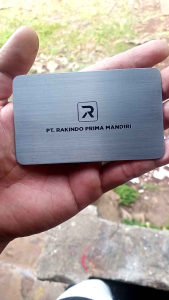 Plat Nama Stainless & Kuningan Grafir Etching Custom Logo / Nama Usaha