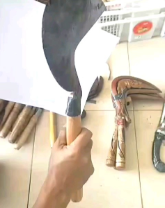 Arit rumput asli cap BONIN bahan Baja Gergaji batu anti meleot anti gompal.