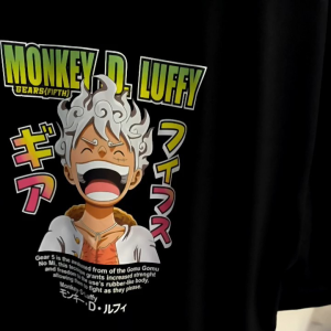 BB 150 KG Kaos Monkey .D. Luffy Laught Kaos Jumbo Big Size Dewasa 2XL Sampai 7XL Kaos Pria Kaos Wanita Bahan Semi Katun Combed 24s