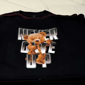 Kaos Jumbo Big Size Never Give Up: Ukuran 2XL Sampai 7XL