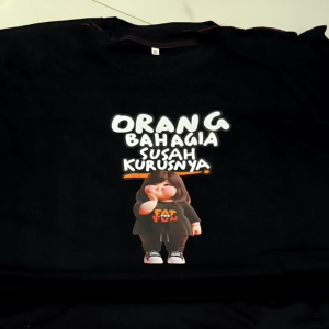 Kaos Orang Bahagia susah kurus nya Max Bb 150 Kg Kaos Jumbo Big Size Dewasa 2XL Sampai 7XL Pria Dan Wanita Bahan Semi Katun Combed 24s