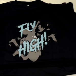 Kaos FLY High! Max Bb 150 Kg Kaos Jumbo Big Size Dewasa 2XL Sampai 7XL Pria Dan Wanita Bahan Semi Katun Combed 24s