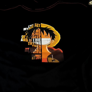 Kaos Luffy Gigi Fat Max Bb 150 Kg Kaos Jumbo Big Size Dewasa 2XL Sampai 7XL Pria Dan Wanita Bahan Semi Katun Combed 24s