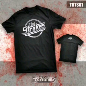 (Ready Stock) T-shirt The Strokes - Logo - Murah - Band Rock  - TBTS01