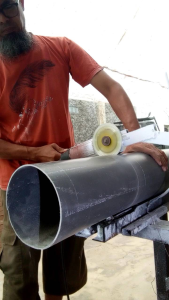 Pipa PVC Potongan Diameter 8 & 6 inch - Paralon Eceran Setiap 5 cm Untuk Gorong - gorong