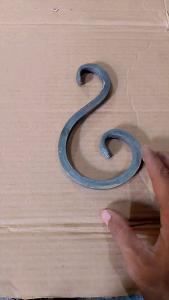 Ornamen Nako Tempa Motif S 20cm Besi Nako 12mm ( 95mm ) | Nako Tempa Motif Letters S 20cm