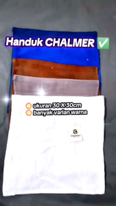 Handuk SapuTangan CHALMER / Handuk Muka Ukuran 30 X 30 cm Polos Halus Lembut Handuk Muka Hotel Face Towel