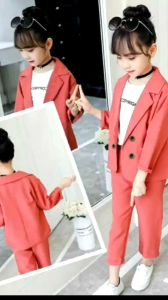 Setelan 3in1 Anak Perempuan Usia 3 4 5 Tahun Reiko Set Celana