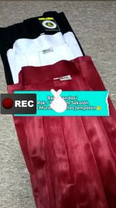 Rok Sekolah Putih Panjang Rempel Atas Full Seragam SD/MI Matt. Kain High Twis Dan Katun Drill