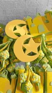 Ketupat hias lebaran handmade hiasan gantung lebaran ornamen lebaran idul fitri