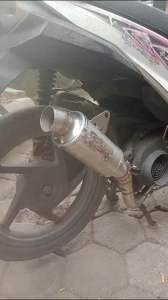 Knalpot Racing SERIES CLD C3 Bulat Oval All Matic Vario Beat Mio Scoopy