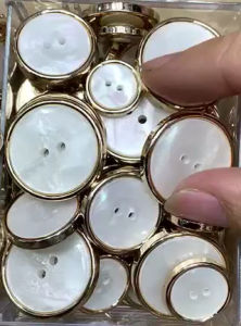 Set 5 nút 2 lỗ loại đẹp dùng kết áo khoác và áo vest