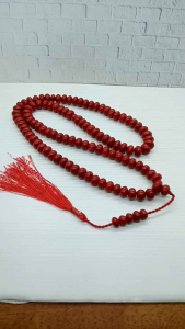 tasbih batu marjan merah benang nilon h525