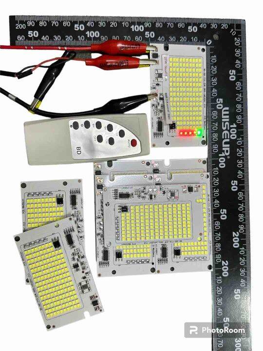 แผงโคมไฟ LED โคมไฟสปอร์ตไลท์โซล่าเซลล์ แผงวงจรอะไหล่สำหรับ ซ่อมไฟโซล่าเซลล์ พร้อมรีโมท