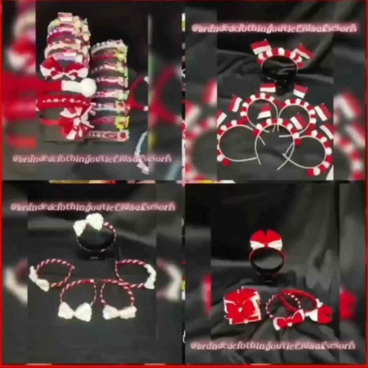 BANDO MERAH PUTIH ELASTIS / BANDO POM-POM HUT RI / BANDO BUNGA RENDA 17 AGUSTUS / BANDO KEPANG KEMERDEKAAN / BANDO PITA MERAH PUTIH / BANDO BENDERA MERAH PUTIH / FREE SIZE / BMP5930