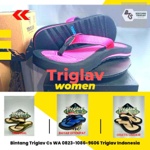 sandal jepit wanita triglav cassual keren kuat nyaman warna keren real pict ukuran 36 sampai 40 santai