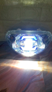 TERBARU LAMPU DEPAN DAYMAKER PLUS SEN SEIN MIO LAMA ATAU SPORTY LIS BIRU 2003-2008 LAMPU DEPAN MIO SPORTY REFEKTOR SEN TGP DAYMAKER
