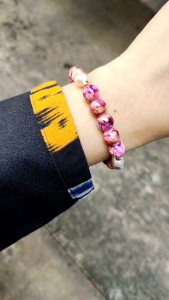 GELANG MUTIARA LOMBOK AIR TAWAR KOMBINASI TENSA BEADS