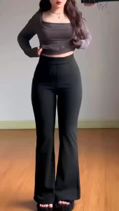 NEW!! Celana Fit And Flare Pants Cutbray Scuba Pinggang Highwaist Bahan Stretch Melar Elastis Kulot Cutbray Scuba TERLARIS celana cutbray/ celana panjang wanita/celana kantor/celan kulot scubaHW Cutbray Jeans Wanita - Celana Cutbray Strecht Kekinian