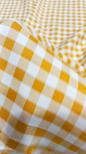 vải cotton sọc caro màu vàng mềm mịn đẹp mát đẹp xinh  giá 1m _(khổ 1m5)