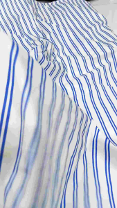 vải kate nhật co giãn sọc xanh dương chất vải đẹp xinh giá 1m_(khổ 1m2)