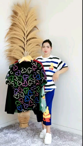 LUVLUVSHOP Stelan One Set Celana 7/8 Motif Super Lucu Katun Kombed 30s