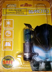 BARAKO 1&2 OLD MODEL - HEADLIGHT BULB P15D-25-30 HALOGEN SUPER WHITE (MAKOTO)