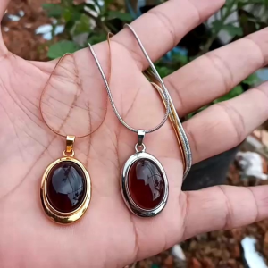 KALUNG LIONTIN GETAH FOSIL KATILAYU ASLI