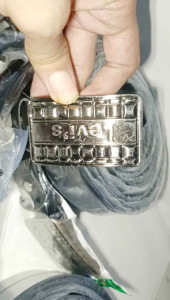 Sabuk Pria Model Rel - Ikat Pinggang Bahan Kulit PU Motif Random - GESPER Gratis Dompet