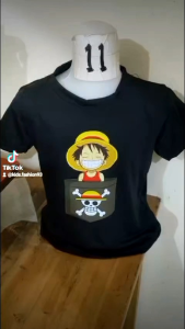 kaos one piece anak cowok laki laki usia 2-10 tahun