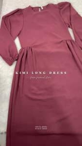 M- XXL 51-55 KIMI DRESS Crinkle cloth airflow dress