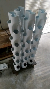 POT VERTIKULTUR PIPA PVC 3\" TINGGI 80cm LUBANG 20