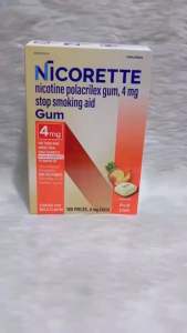 Nicorette Nicotine Gum 4mg | Stop Smoking Aid | FDA Approved | Sugar-Free | 25 / 50 pcs