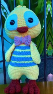 Gà Len Handmade Sợi Len Milk Cotton Cao Cấp 31cm Dễ Thương