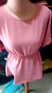 Atasan Blouse Wanita Korea Trendy Kekinian Bahan Crinkle Airflow Premium Adem & Lembut