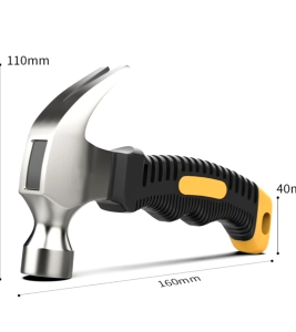Búa Đinh Mini Tay Cầm Ngắn 0.25kg – Cán Cao Su Chống Trượt Gọn Nhẹ Tiện Dụng