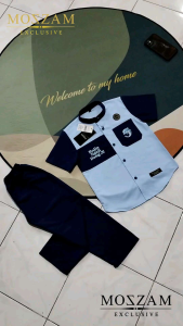 Latto Kids Setelan Koko Anak DOLPHIN Baju Muslim Anak Usia 3-10 Tahun