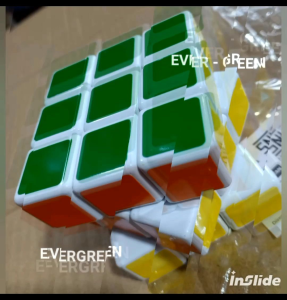 Magic Cube 3x3 FTC Toys: Dasar Putih Tanpa Sticker