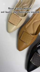 Futto.chic sepatu flat mules wanita cantik slip-on felisya Dm10