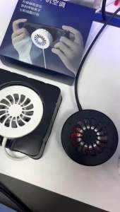 Wireless Charger Magnetic Magsafe 15W + Kipas Angin Magnetik Lampu LED