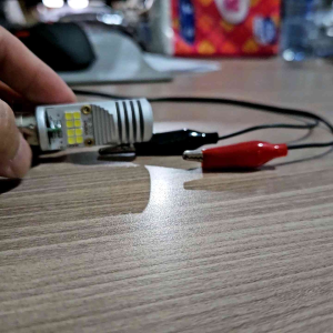 Lampu LED Depan Vidor A8 H6 8+8 LED Matic Bebek AC DC Universal