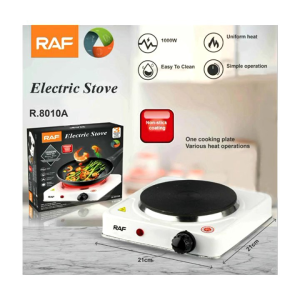 RAF Electric Stove 1000w Non-stick coating easy to Clean uniform heat simple operation R.8010A one cooking plate Various heat operation