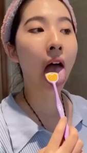2 IN 1 BRUSH TONGUE CLEANING GEL ANTI ODOR Gel Pembersih Lidah Probiotik bersihkan kotoran lidah penghilang bau mulut