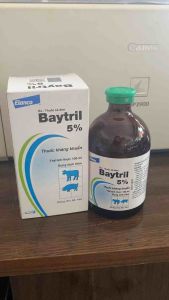 [Chính hãng] BAYTRIL 5% Elanco (100ml)xử lý viêm ruột tiêu chảy do ecoli viêm phổi ở gia súc gia cầm